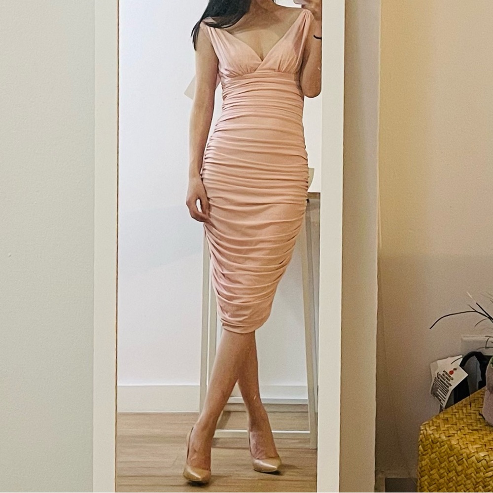 NORMA KAMALI Tara ruched stretch-jersey mini dress